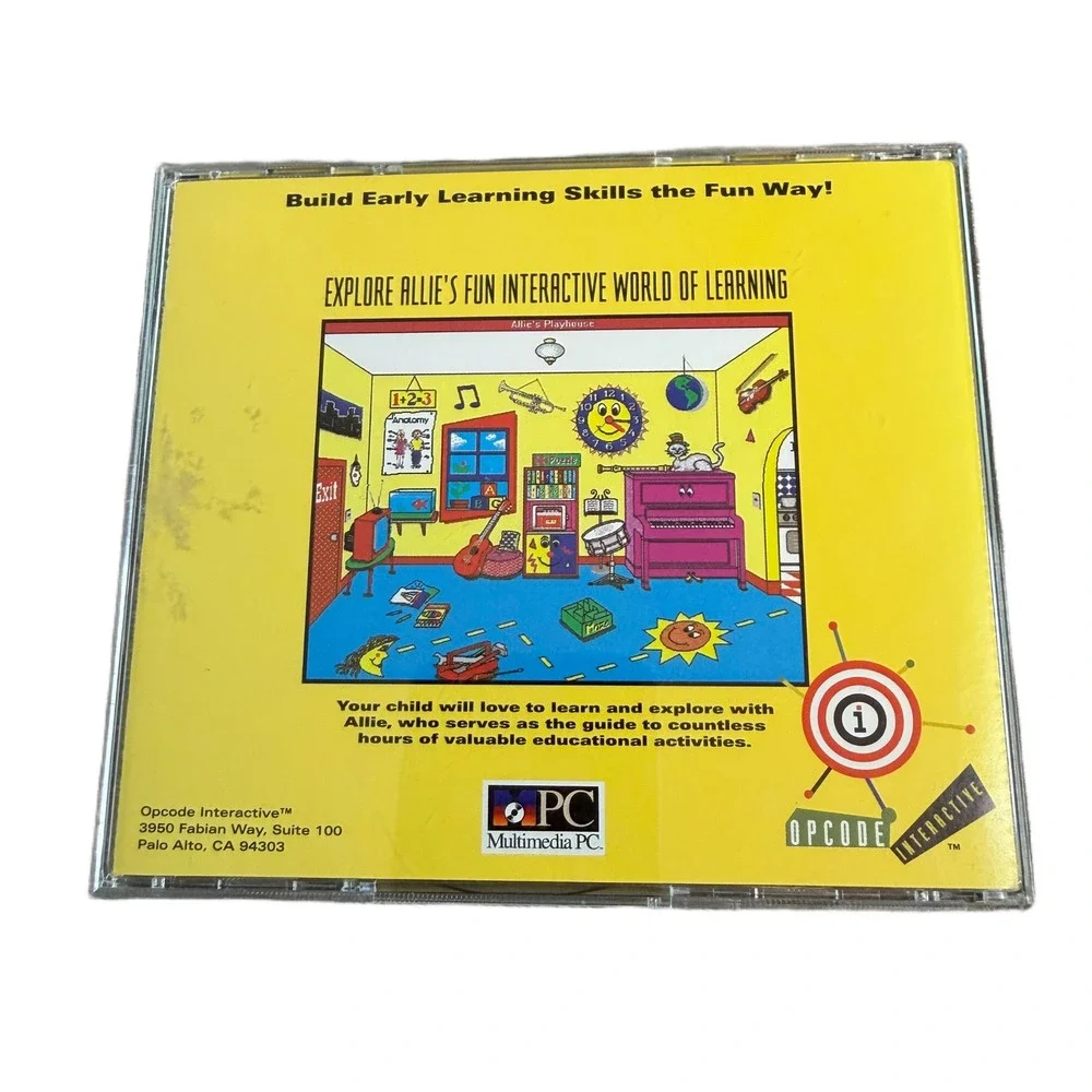 Allie's Playhouse PC CD-ROM Windows‎ 3.1 Vintage 1993 Educational Game Opcode